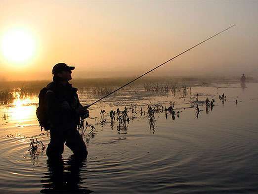 Рыбалка на  спиннинг с берега 